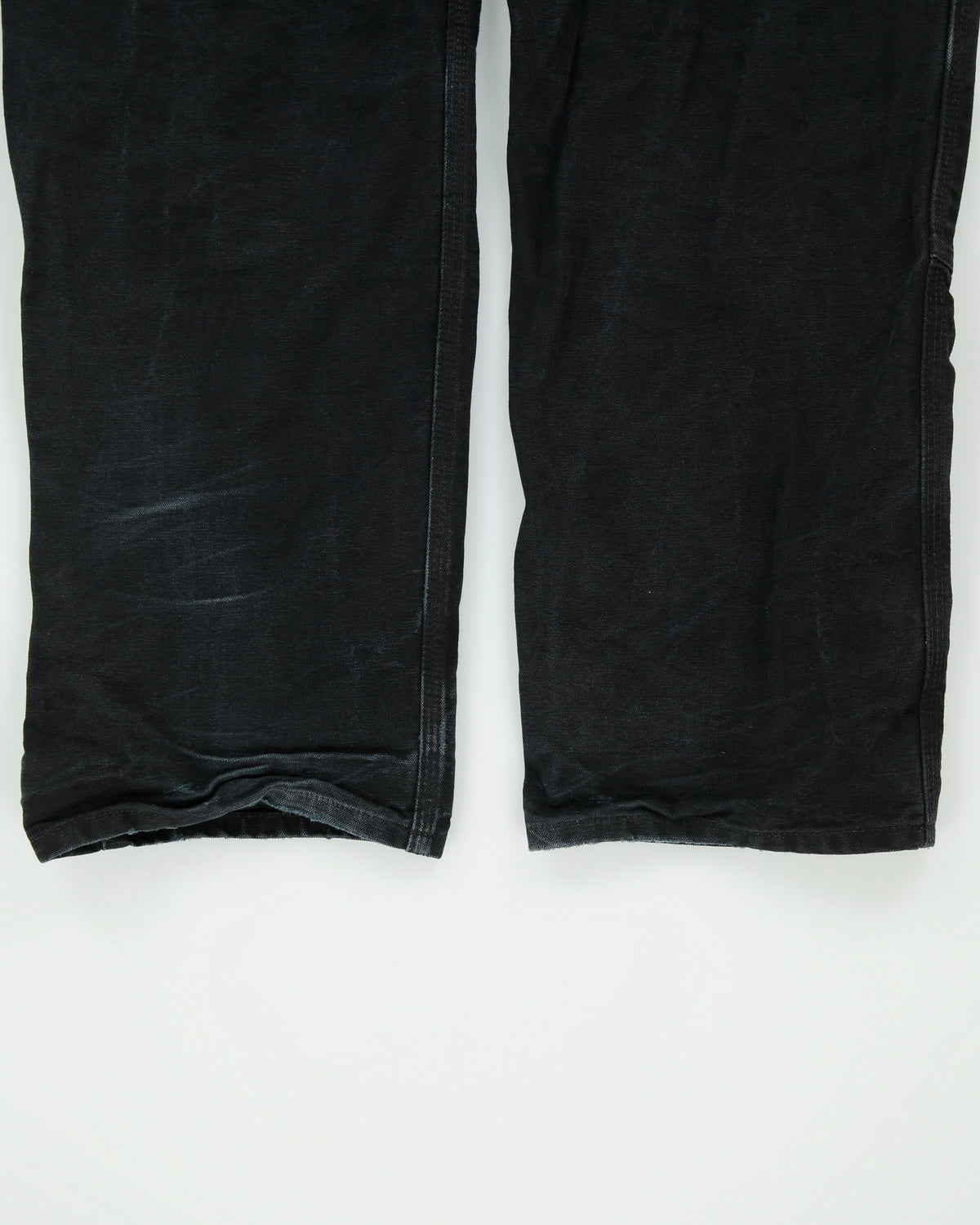 Vintage Carhartt B01 BLK Firm Duck Double Front Canvas Union Made In USA Loose Original Fit Carpenter Trousers - W36 L36