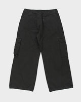 Levi's Premium Big E Black Tab Canvas Ultra Wide Leg Cargo Trousers - W33 L29