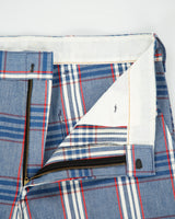Vintage 1970s Mid Rise Plaid Made In Canada Flared Canvas Trousers - W34 L33