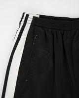 Vintage '02 Y2K Adidas 3-Stripe Loose Fit Straight Leg Popper Tracksuit Bottoms - M
