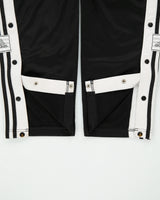 Vintage '02 Y2K Adidas 3-Stripe Loose Fit Straight Leg Popper Tracksuit Bottoms - M