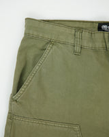 Vintage Y2K 00s Ecko UNLTD Olive Khaki Canvas Relaxed Fit Wide Leg Double Knee Trousers - W36 L31