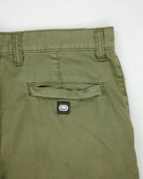 Vintage Y2K 00s Ecko UNLTD Olive Khaki Canvas Relaxed Fit Wide Leg Double Knee Trousers - W36 L31