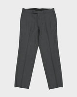 Hugo Boss Pasini 2 Pinstripe Wool Mid Rise Relaxed Tapered Fit Suit Trousers - W35 L32
