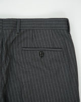 Hugo Boss Pasini 2 Pinstripe Wool Mid Rise Relaxed Tapered Fit Suit Trousers - W35 L32