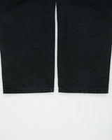 Vintage Carhartt B01 BLK Union Made In USA Firm Duck Double Front Canvas Loose Original Fit Carpenter Trousers - W34 L30