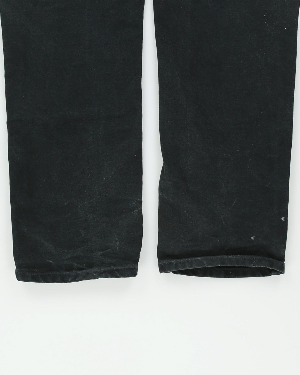 Vintage '06 Y2K Carhartt B01 BLK Firm Duck Canvas Double Front Dungaree Fit Carpenter Trousers - W32 L32