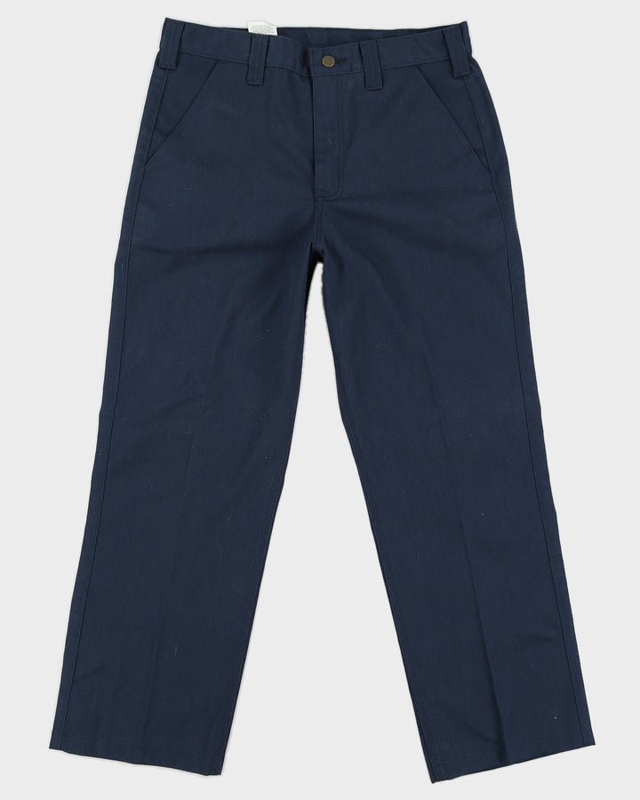 Carhartt Navy Blended Twill Trousers - W32 L32