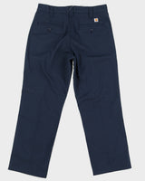 Carhartt Navy Blended Twill Trousers - W32 L32