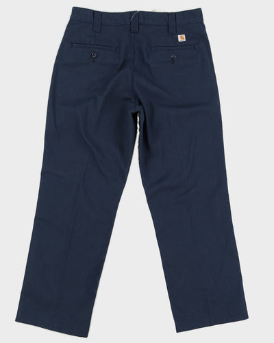 Carhartt Navy Blended Twill Trousers - W32 L32