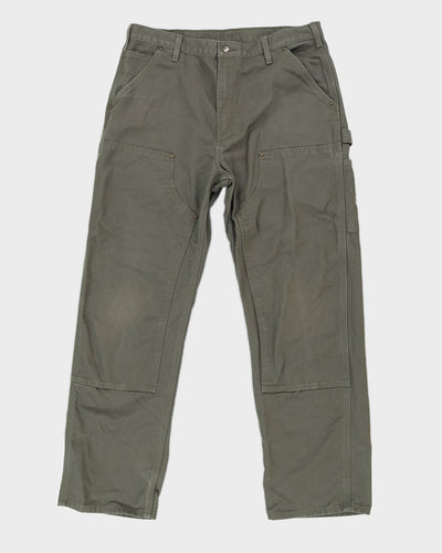 Carhartt Green Dungaree Fit Trousers - W36 L32