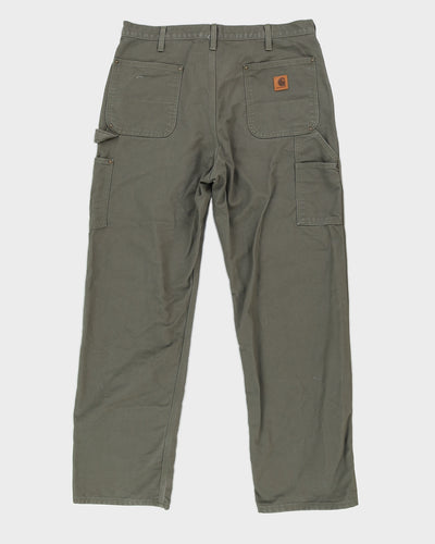Carhartt Green Dungaree Fit Trousers - W36 L32