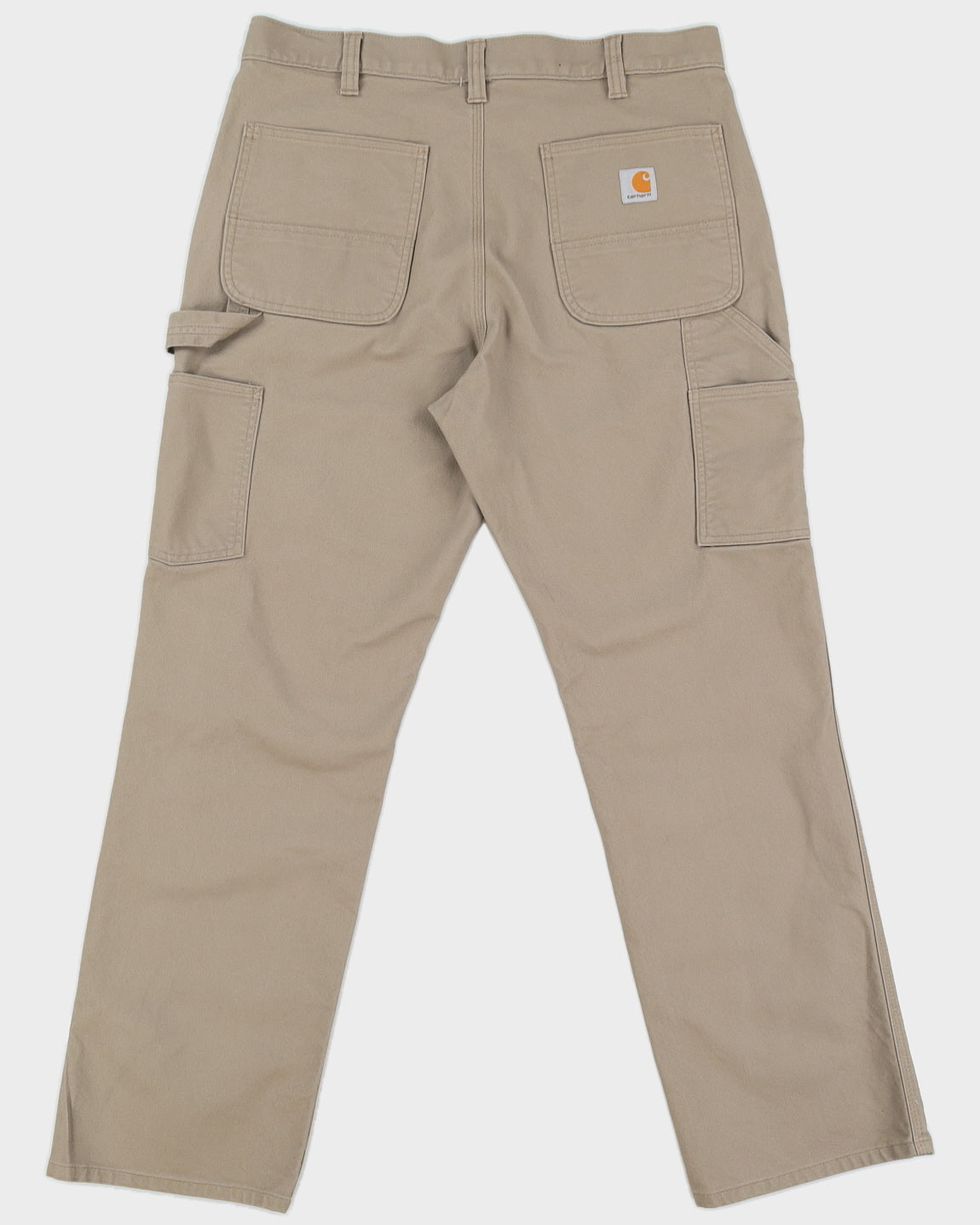 Carhartt Men's Beige Relaxed Fit Trousers - W36 L32