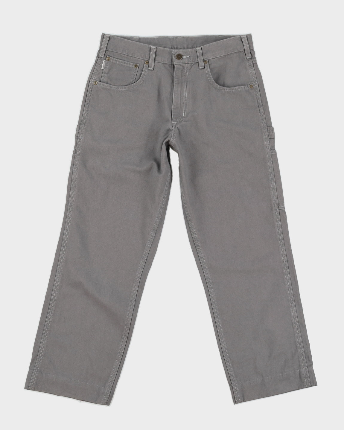 Carhartt Men's Grey Loose Fit Trousers - W32 L30