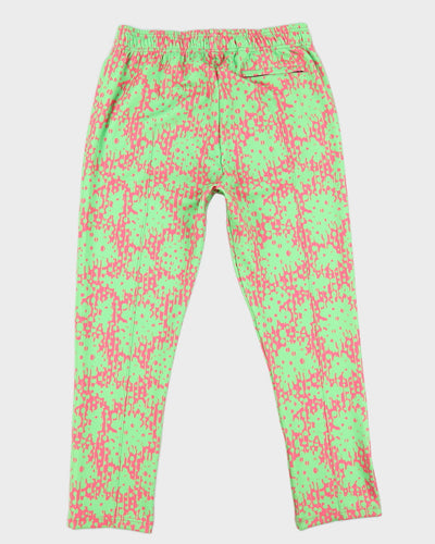 Purple Brand Pink & Green Tracksuit Bottoms - M