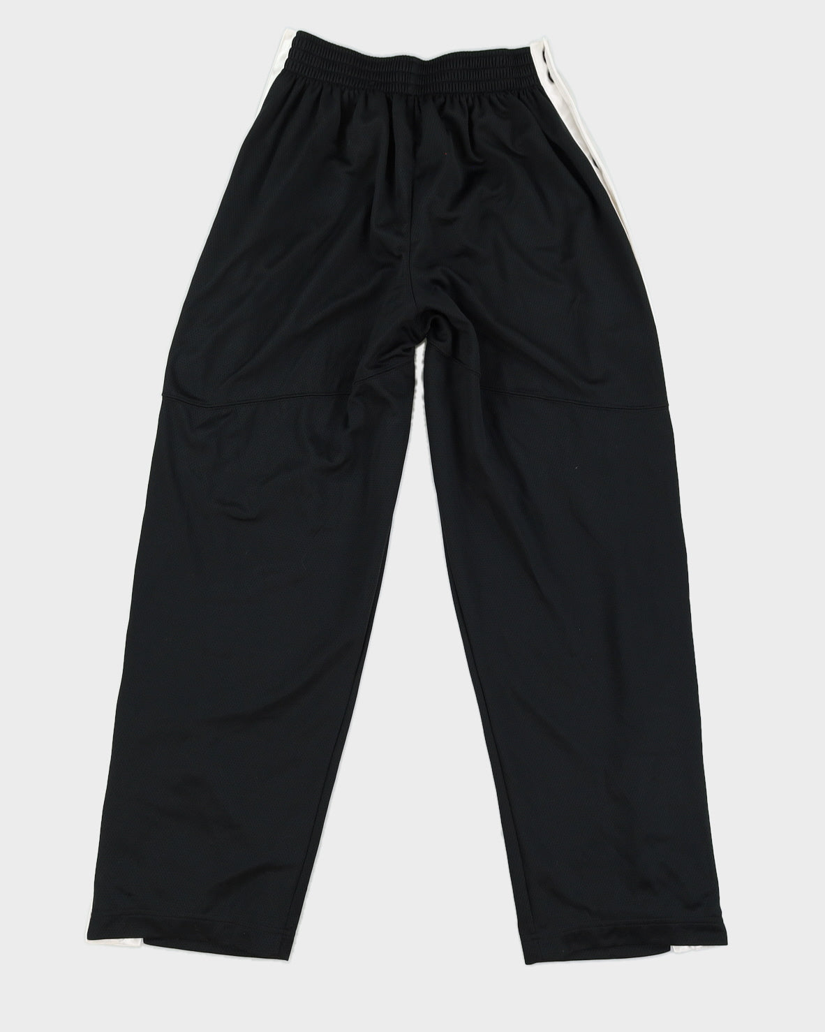 Y2K 00s Nike Black & White Tearaway Tracksuit Bottoms - S