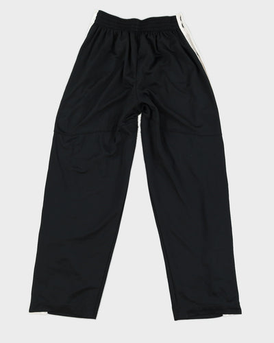 Y2K 00s Nike Black & White Tearaway Tracksuit Bottoms - S