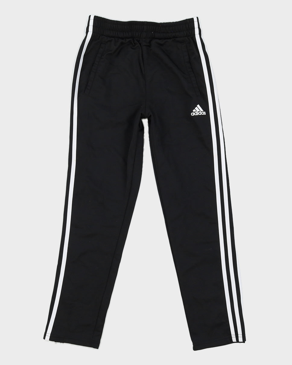 Y2K 00s Adidas Black & White Tearaway Tracksuit Bottoms - XS/S