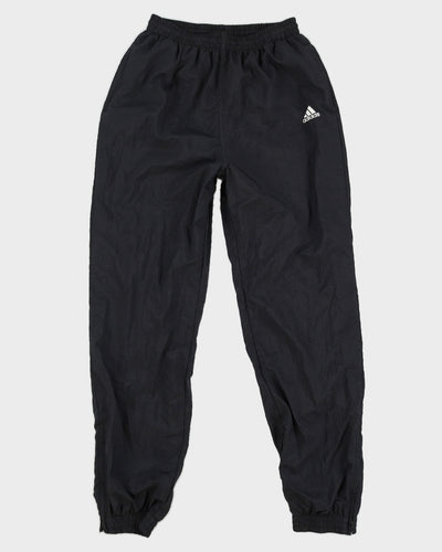 Y2K 00s Adidas Black Nylon Tracksuit Bottoms - S