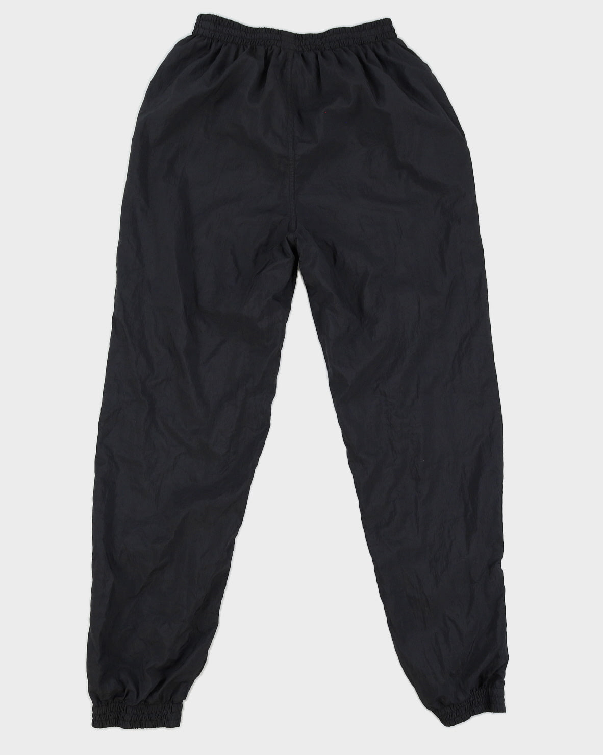Y2K 00s Adidas Black Nylon Tracksuit Bottoms - S