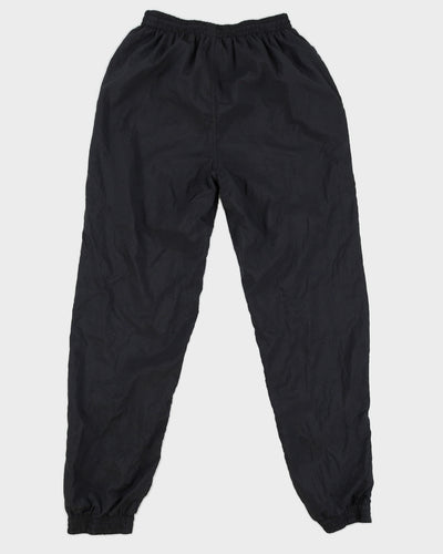 Y2K 00s Adidas Black Nylon Tracksuit Bottoms - S