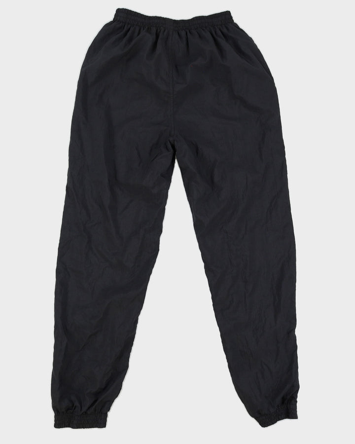 Y2K 00s Adidas Black Nylon Tracksuit Bottoms - S