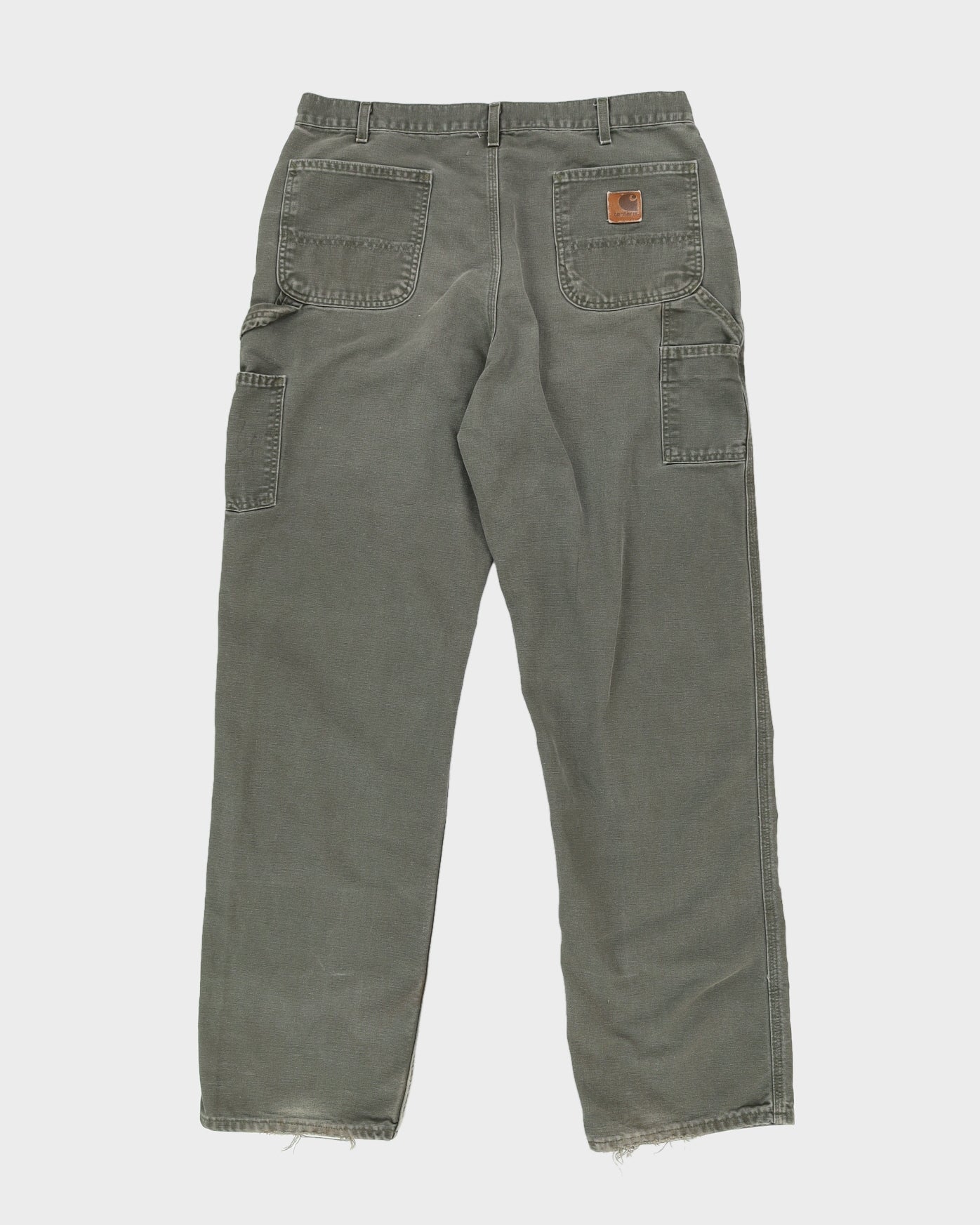 Vintage 90s Carhartt Green Canvas Trousers - W38