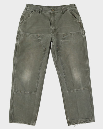 Vintage 90s Carhartt Double Knee Dungaree Fit Trousers - W36