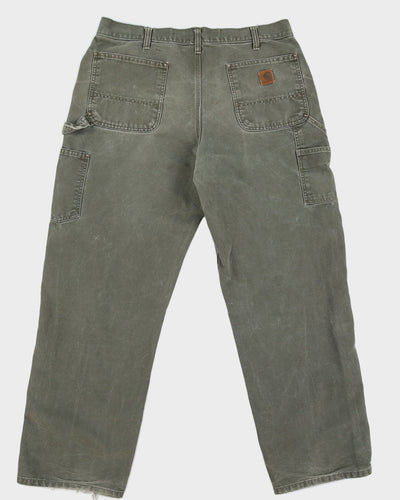 Vintage 90s Carhartt Double Knee Dungaree Fit Trousers - W36
