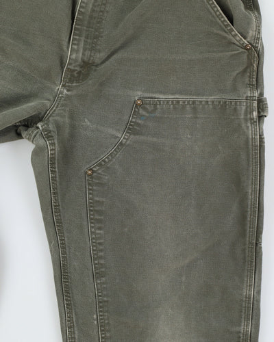 Vintage 90s Carhartt Double Knee Dungaree Fit Trousers - W36