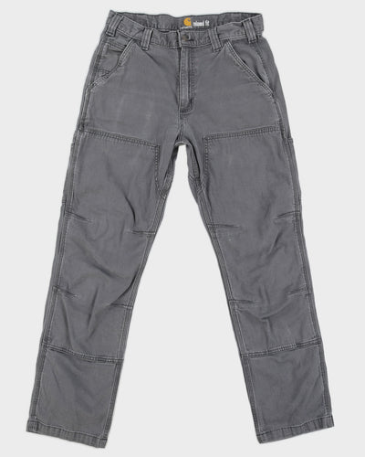 Carhartt Grey Double Knee Trousers - W32 L32