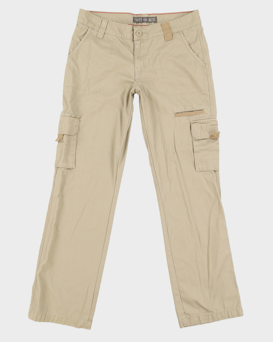 00s Dickies Beige Cargo Trousers - W32 L33