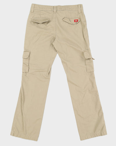 00s Dickies Beige Cargo Trousers - W32 L33