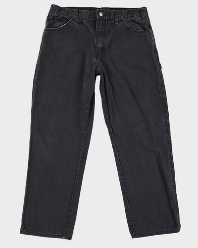 00s Dickies Black Cargo Trousers - W34 L30