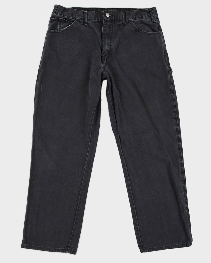 00s Dickies Black Cargo Trousers - W34 L30