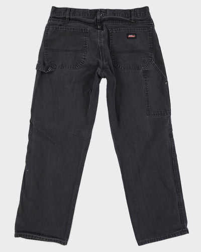 00s Dickies Black Cargo Trousers - W34 L30