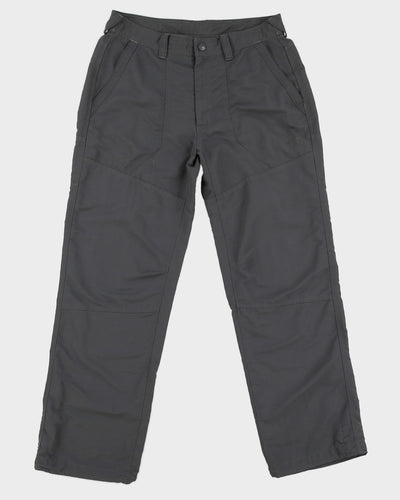 00s The North Face Grey Nylon Trousers - W34 L31