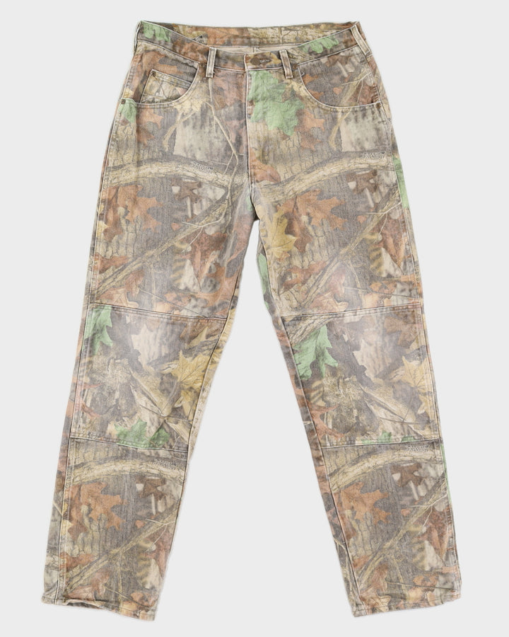 Vintage 90s Wrangler Real Tree Carpenter Double Knee Trousers - W34 L32
