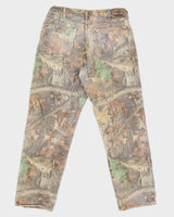 Vintage 90s Wrangler Real Tree Carpenter Double Knee Trousers - W34 L32