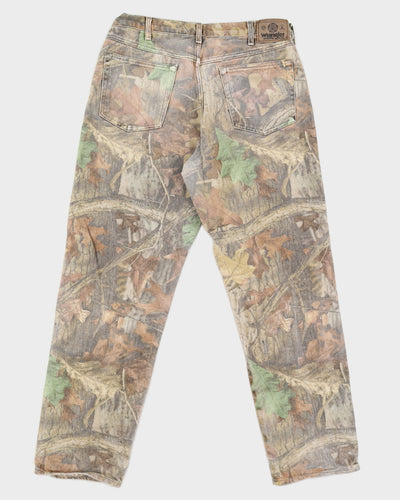 Vintage 90s Wrangler Real Tree Carpenter Double Knee Trousers - W34 L32
