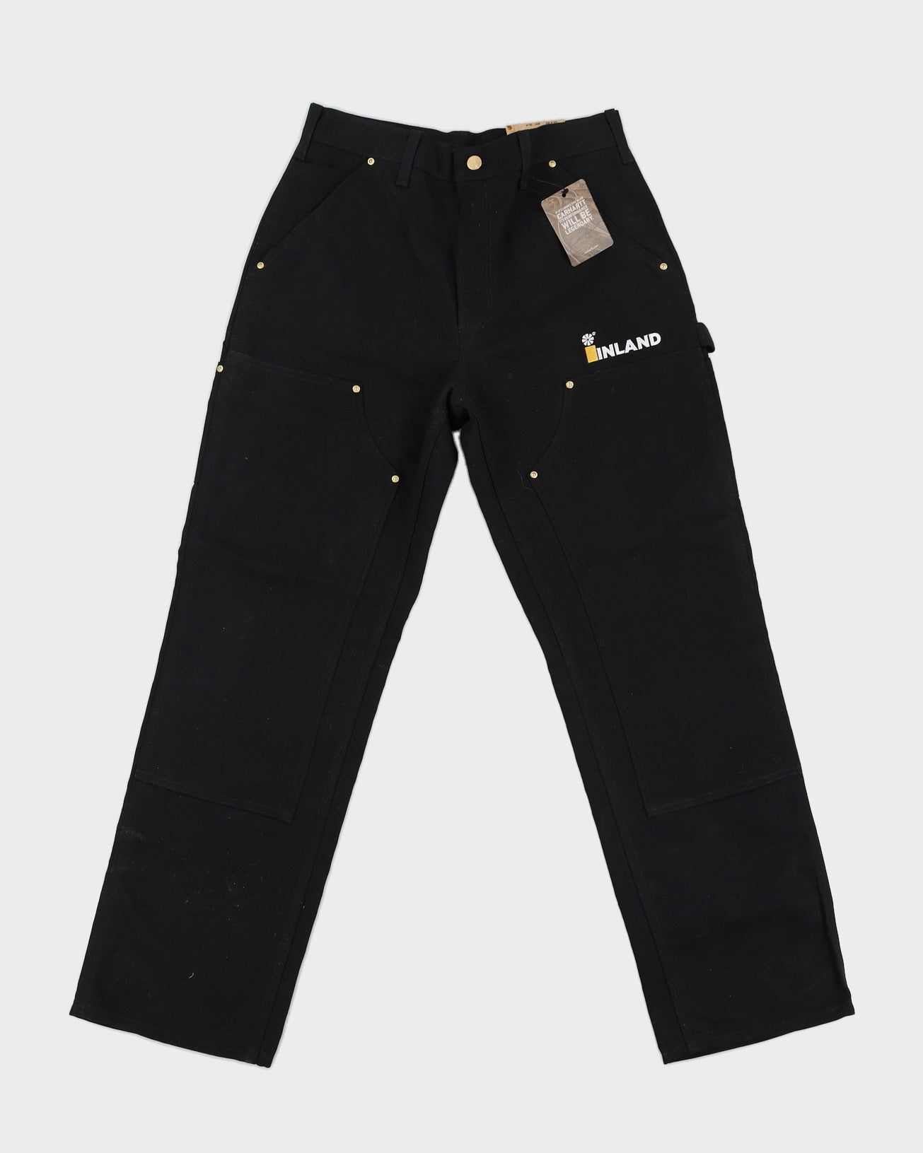 Carhartt Black Double Knee Work Trousers Deadstock With Tags  - W30 L30