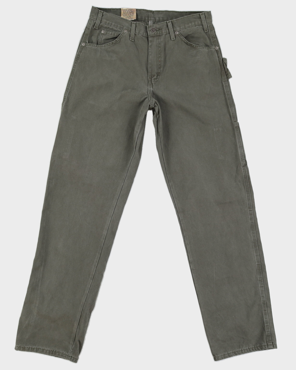 Dickies Green Carpenter Trousers Deadstock With Tags  - W32 L34