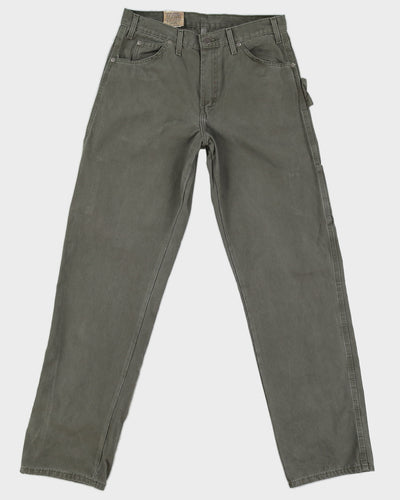 Dickies Green Carpenter Trousers Deadstock With Tags  - W32 L34