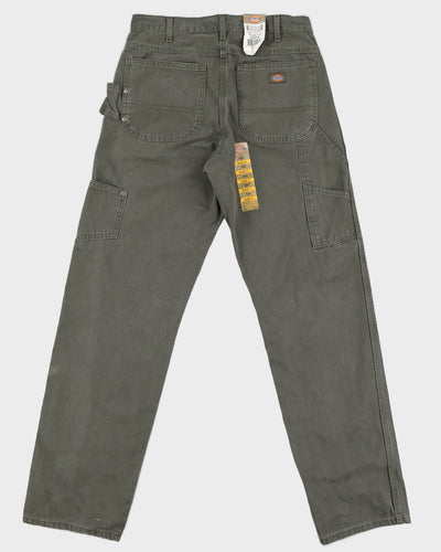 Dickies Green Carpenter Trousers Deadstock With Tags  - W32 L34