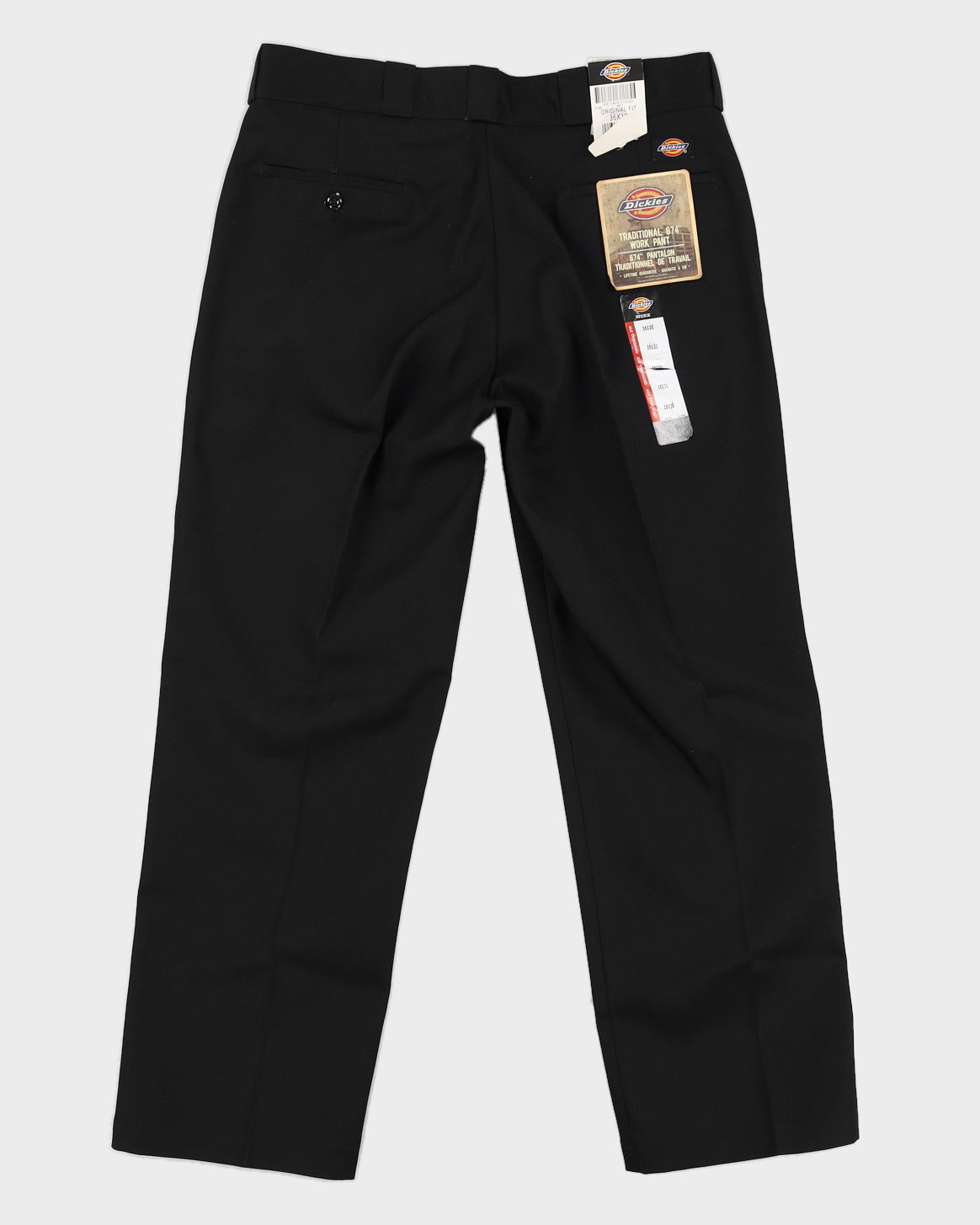 00s 874 Dickies Black Trousers Deadstock With Tags  - W36 L30