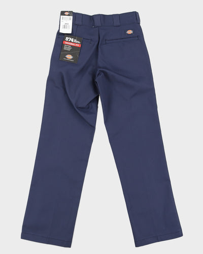 00s Dickies 874 Blue Trousers Deadstock With Tags - W28 L30