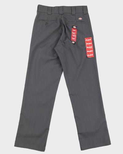 00s Dickies 874 Flex Grey Trousers Deadstock With Tags - W31 L32