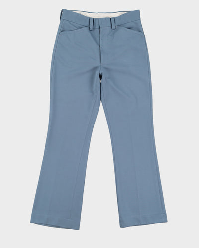 Vintage 70s Farah Blue Trousers - W32 L31