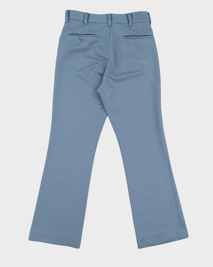 Vintage 70s Farah Blue Trousers - W32 L31