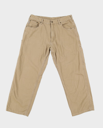 00s Carhartt Beige Cargo Trousers - W36 L30